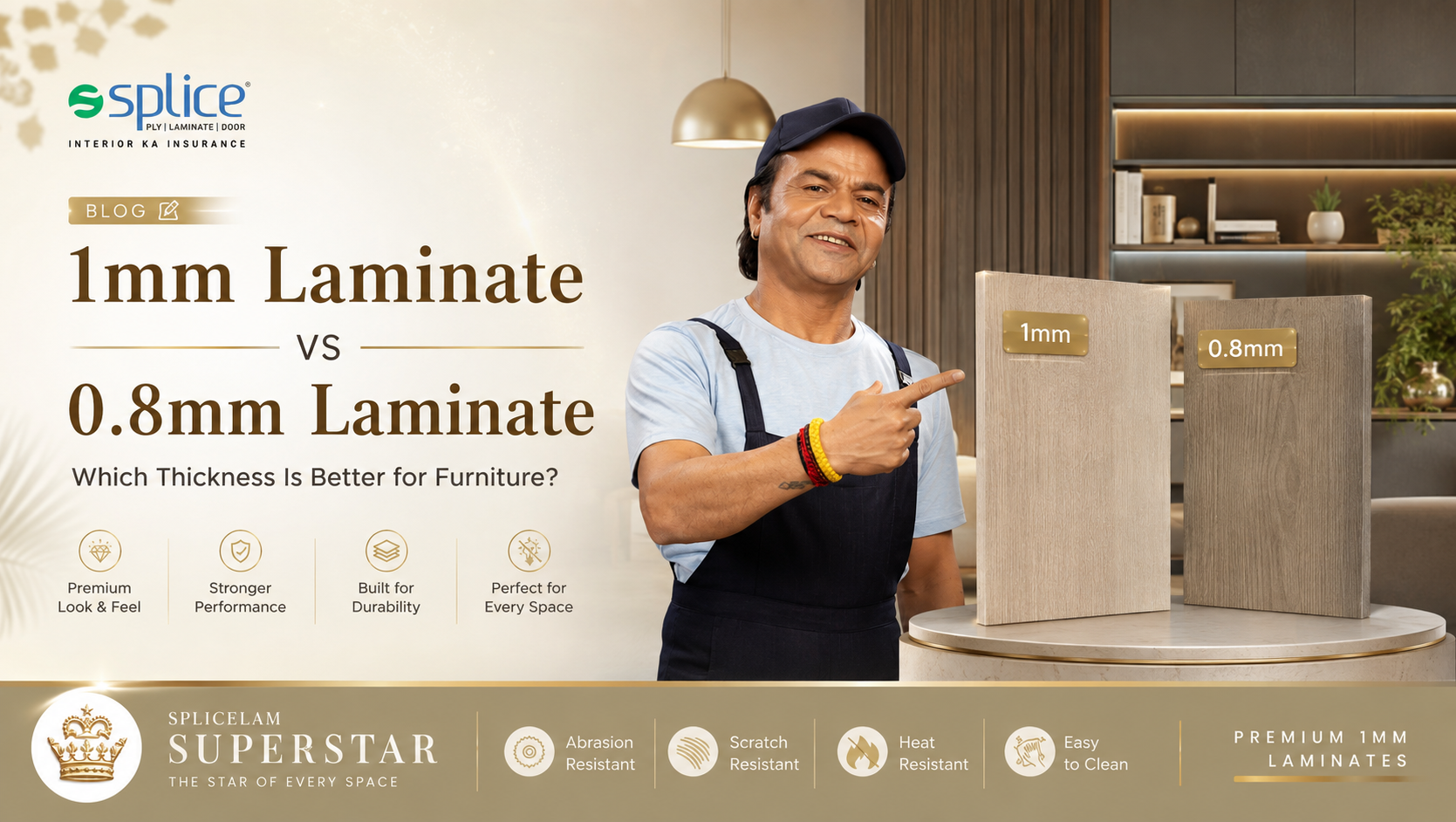 1mm laminate vs 0.8mm laminate: which thickness is better for furniture?