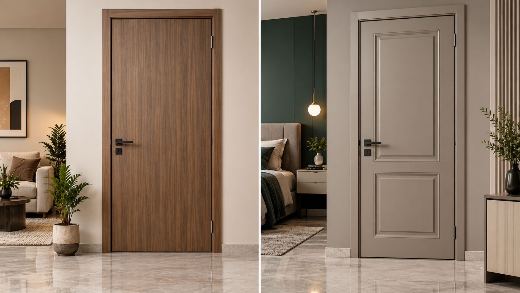 Laminated Flush Door vs Membrane Door: Which Suits Each Room?